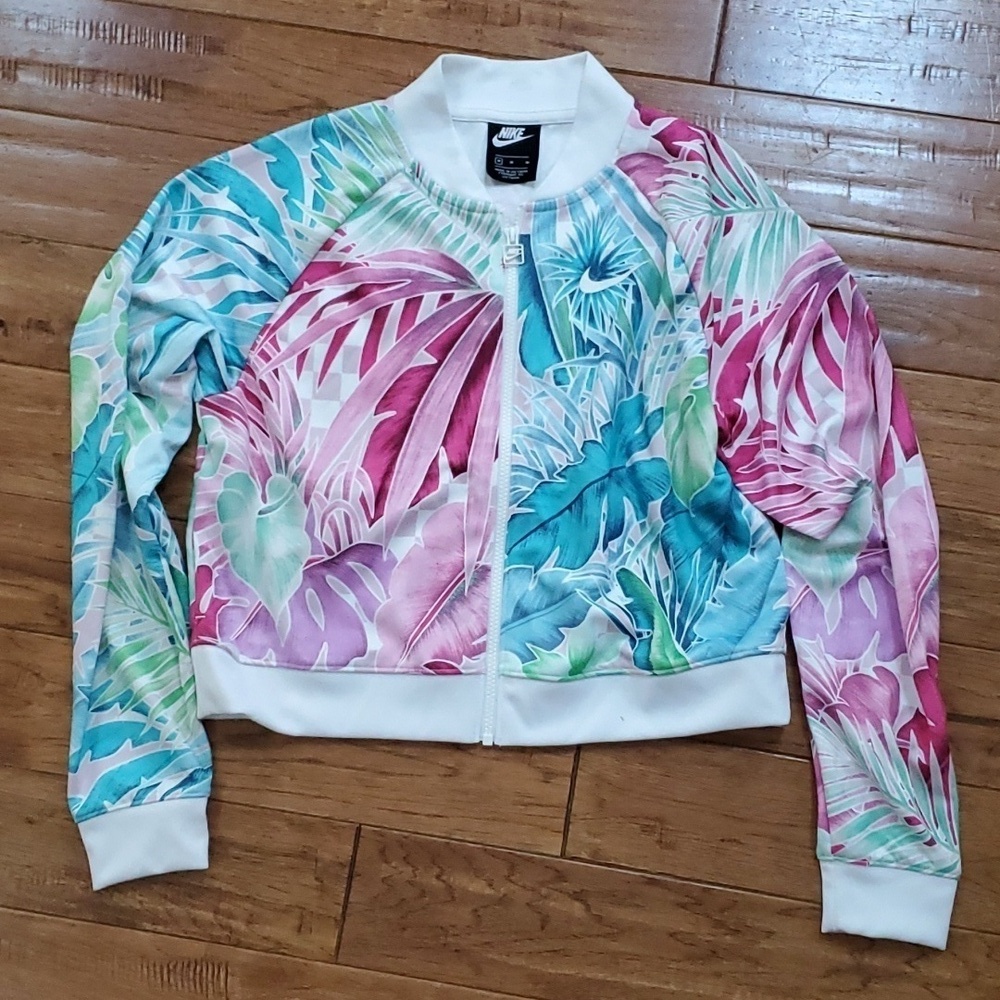 Nike Sportswear floral track crop jacket
